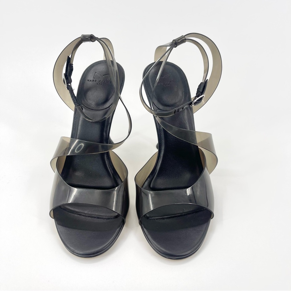 Marc Fisher Black Transparent Heels